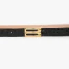 Micro dorian belt in black shiny leather Micro dorian belt in black shiny leather
