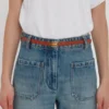 Micro dorian belt in tan leather Micro dorian belt in tan leather