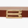 Micro dorian belt in tan leather Micro dorian belt in tan leather
