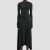 Midi dress in black