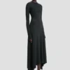 Midi dress in black