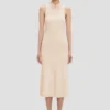 Mira midi dress in sandstone Mira midi dress in sandstone