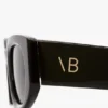 Monogram detail sunglasses in black