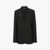 Notched lapel jacket in black Notched lapel jacket in black