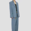 Notched lapel jacket in cloud blue Notched lapel jacket in cloud blue
