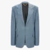 Notched lapel jacket in cloud blue Notched lapel jacket in cloud blue