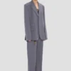 Notched lapel jacket in flint Notched lapel jacket in flint