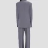 Notched lapel jacket in flint Notched lapel jacket in flint