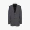 Notched lapel jacket in flint Notched lapel jacket in flint