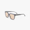 Oversized acetate sunglasses in transparent blue