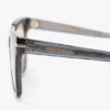 Oversized acetate sunglasses in transparent blue