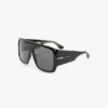 Oversized soft square acetate frame in black Oversized soft square acetate frame in black