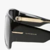 Oversized soft square acetate frame in black Oversized soft square acetate frame in black