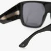 Oversized soft square acetate frame in black Oversized soft square acetate frame in black