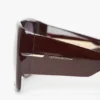 Oversized soft square acetate frame in burgundy Oversized soft square acetate frame in burgundy