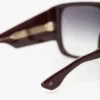 Oversized soft square acetate frame in burgundy Oversized soft square acetate frame in burgundy