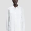 Pin tuck shirt in white Pin tuck shirt in white