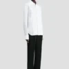 Pin tuck shirt in white Pin tuck shirt in white