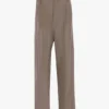 Pleated waist trouser in limestone Pleated waist trouser in limestone