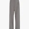 Pleated waist trouser in nickel Pleated waist trouser in nickel
