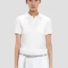 Polo collar top in white Polo collar top in white