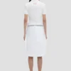 Polo collar top in white Polo collar top in white