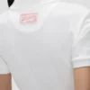 Polo collar top in white Polo collar top in white