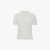 Polo collar top in white Polo collar top in white