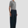 Polo top in grey marl Polo top in grey marl