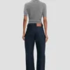 Polo top in grey marl Polo top in grey marl