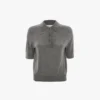 Polo top in grey marl Polo top in grey marl