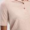 Polo top in pale rose Polo top in pale rose