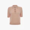 Polo top in pale rose Polo top in pale rose