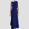 Posy midi dress in bright indigo Posy midi dress in bright indigo