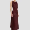 Posy midi dress in burgundy Posy midi dress in burgundy