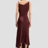 Posy midi dress in burgundy Posy midi dress in burgundy