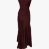 Posy midi dress in burgundy Posy midi dress in burgundy