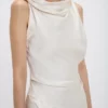 Posy midi dress in ivory Posy midi dress in ivory