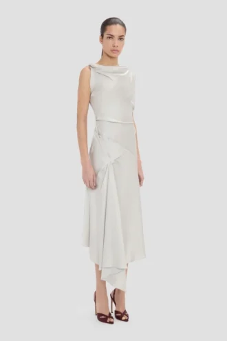 Posy midi dress in magnesium Posy midi dress in magnesium