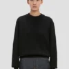Relaxed fit jumper in black