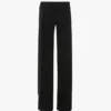 Satin waistband trouser in black Satin waistband trouser in black