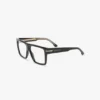 Sculpted flat top frame in black Sculpted flat top frame in black