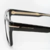 Sculpted flat top frame in black Sculpted flat top frame in black