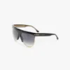 Sculpted metal and acetate sunglasses with flat top Sculpted metal and acetate sunglasses with flat top
