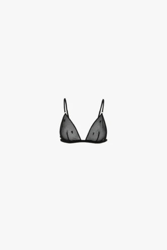 sequin detail mesh bra in black 1 330x495 - Sequin detail mesh bra in black