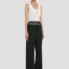 Sheer panel trouser in black Sheer panel trouser in black