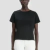 Shrunken fit t-shirt in black Shrunken fit t-shirt in black