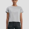 Shrunken fit t-shirt in grey marl Shrunken fit t-shirt in grey marl