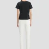 Shrunken fit t-shirt in navy Shrunken fit t-shirt in navy
