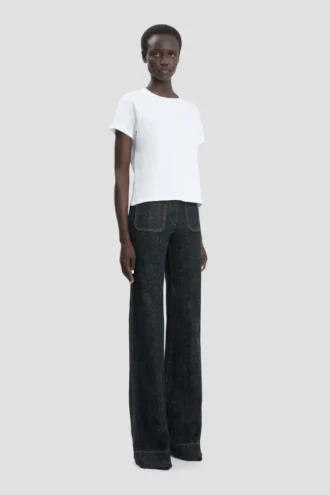 Shrunken fit t-shirt in white